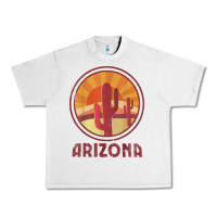 Arizona Cactus Sunset Scene Graphic T Shirt Urban Heavy Tee | Teevron