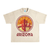 Sandshell arizona cactus sunset scene graphic t shirt Urban Heavy Tee - linhVisuals