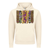 Vintage Artic mardi gras fleur de lis cowhide serape leopard glitter brushstrokes Vintage Hoodie - Artiststas