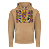Vintage Camel mardi gras fleur de lis cowhide serape leopard glitter brushstrokes Vintage Hoodie - Artiststas