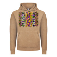 Vintage Coffee mardi gras fleur de lis cowhide serape leopard glitter brushstrokes Vintage Hoodie - Artiststas