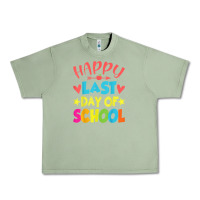 Oil Green happy last day of school teacher boys girls school last day Urban Heavy Tee - linhVisuals