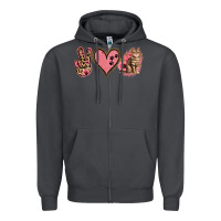 Smoke Peace Love Cats Zipper Hoodie - Jasminsmagicworld