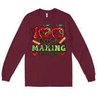 Burgundy 100 days of making a difference Long Sleeve Tee - Artiststas