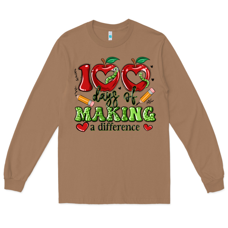 100 Days Of Making A Difference Long Sleeve Tee by Artiststas | Teevron