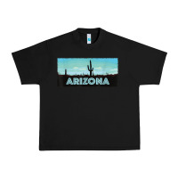 Black arizona shirt   saguaro cactus desert landscape t shirt Urban Heavy Tee - linhVisuals