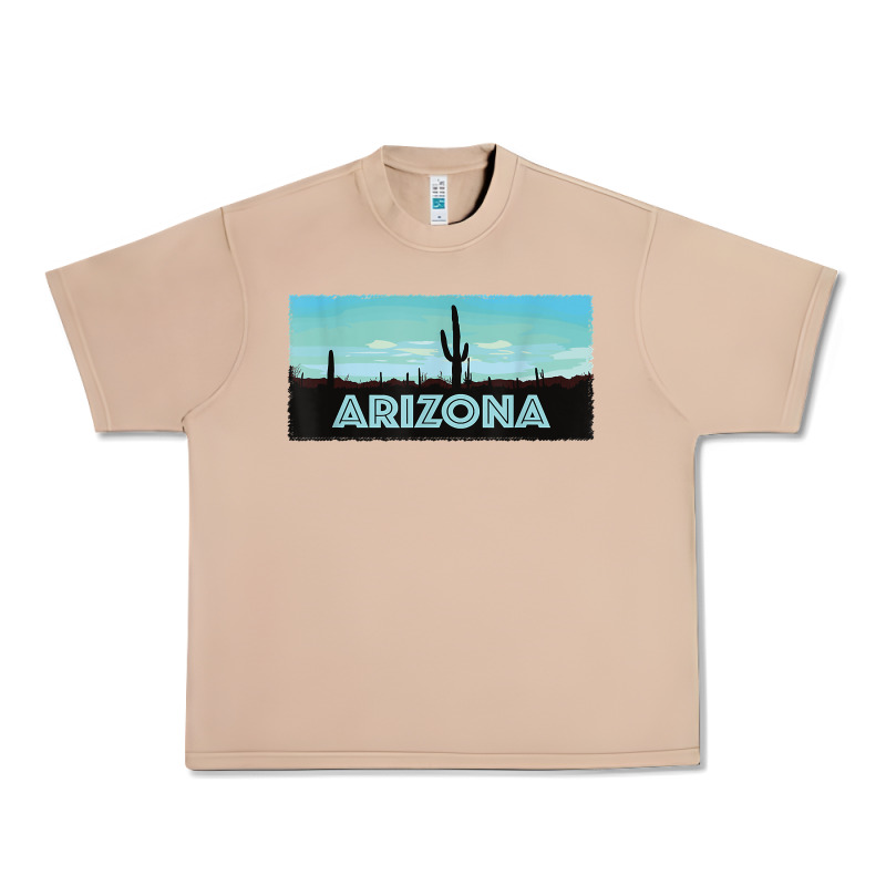 Arizona Shirt   Saguaro Cactus Desert Landscape T Shirt Urban Heavy Tee by linhVisuals | Teevron