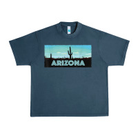 Midnight Navy arizona shirt   saguaro cactus desert landscape t shirt Urban Heavy Tee - linhVisuals