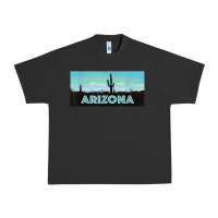 Pigment Black arizona shirt   saguaro cactus desert landscape t shirt Urban Heavy Tee - linhVisuals