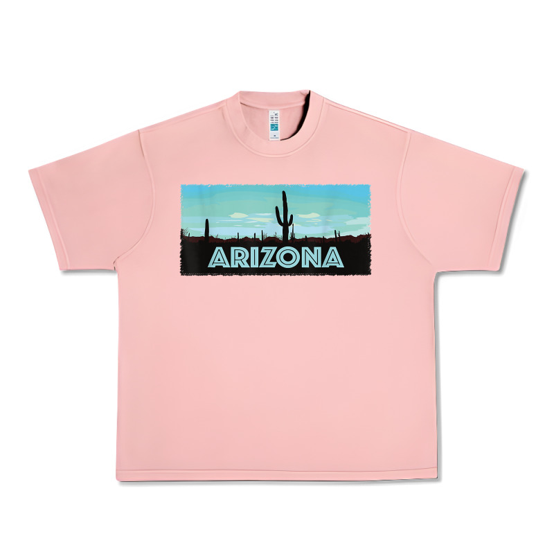 Arizona Shirt   Saguaro Cactus Desert Landscape T Shirt Urban Heavy Tee by linhVisuals | Teevron