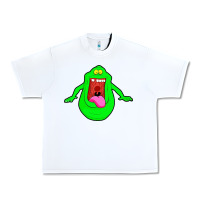 White slimer ghost anime Urban Heavy Tee - linhVisuals