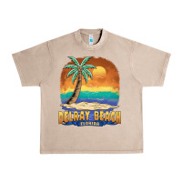 French Oak delray beach florida  vintage distressed souvenir long sleeve t shirt Urban Heavy Tee - linhVisuals