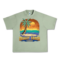 Oil Green delray beach florida  vintage distressed souvenir long sleeve t shirt Urban Heavy Tee - linhVisuals