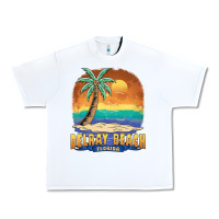 White delray beach florida  vintage distressed souvenir long sleeve t shirt Urban Heavy Tee - linhVisuals