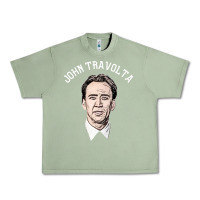 Oil Green sports nicolas cage as john travolta Urban Heavy Tee - linhVisuals