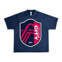 Navy st louis city Urban Heavy Tee - linhVisuals