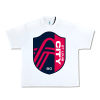 White st louis city Urban Heavy Tee - linhVisuals