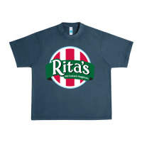Midnight Navy rita's italian ice cafe Urban Heavy Tee - linhVisuals