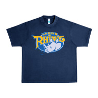 Navy leed rhinos Urban Heavy Tee - linhVisuals