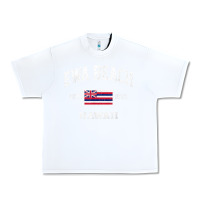White ewa beach hawaii hi vintage state athletic style t shirt Urban Heavy Tee - linhVisuals