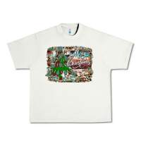 Pistachio merry Christmas tree western Urban Heavy Tee - CowhideDigitalArt