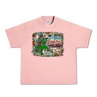 Salmon merry Christmas tree western Urban Heavy Tee - CowhideDigitalArt