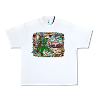 White merry Christmas tree western Urban Heavy Tee - CowhideDigitalArt