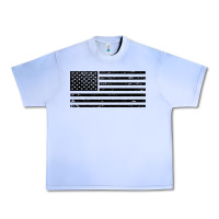 Grape Ice black american flag distressed effect minimalist premium Urban Heavy Tee - linhVisuals