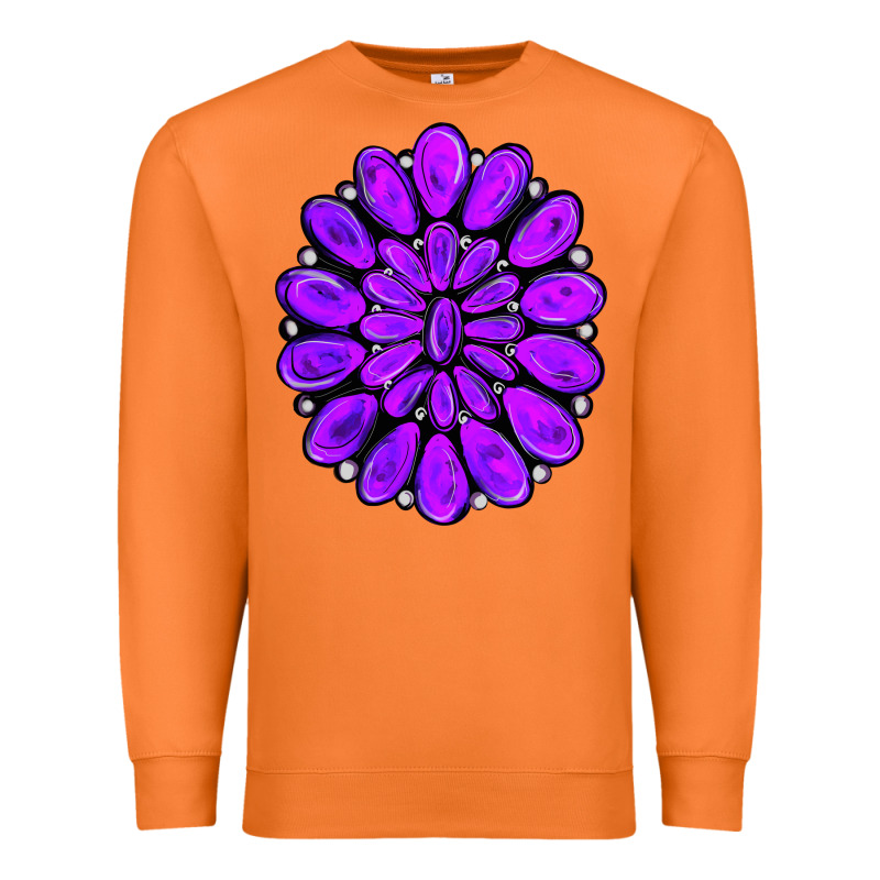 Purple Gemstone Jewelny Premium Sweatshirt by RanaPortraitStore | Teevron