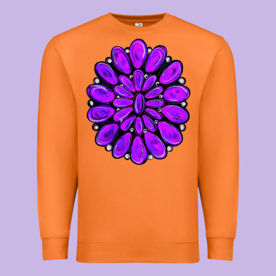Purple Gemstone Jewelny Premium Sweatshirt Designed By Ranaportraitstore