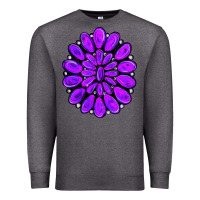 Charcoal Heather purple gemstone jewelny Premium Sweatshirt - RanaPortraitStore