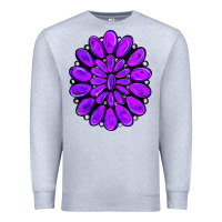 Heather Grey purple gemstone jewelny Premium Sweatshirt - RanaPortraitStore
