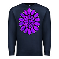 Navy purple gemstone jewelny Premium Sweatshirt - RanaPortraitStore
