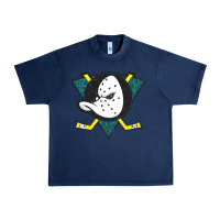 Navy the mighty ducks classic Urban Heavy Tee - linhVisuals
