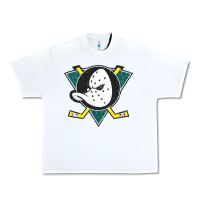 White the mighty ducks classic Urban Heavy Tee - linhVisuals