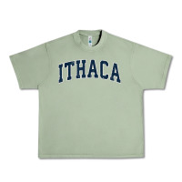 Oil Green ithaca new york ny vintage sports design navy design t shirt Urban Heavy Tee - linhVisuals