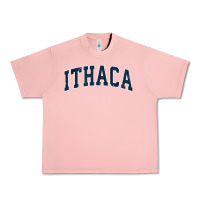 Salmon ithaca new york ny vintage sports design navy design t shirt Urban Heavy Tee - linhVisuals