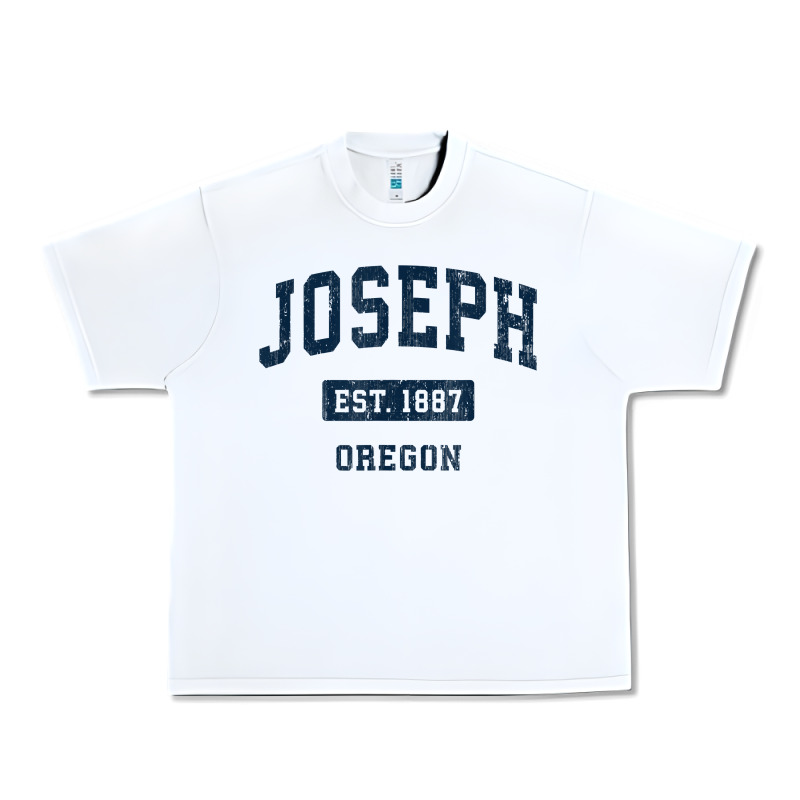 Joseph Oregon Or Vintage Sports Established Navy Design T Shirt Urban Heavy Tee by linhVisuals | Teevron