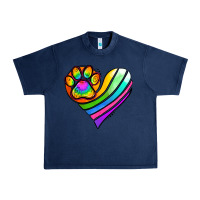 Navy Pride Heart Urban Heavy Tee - Jasminsmagicworld