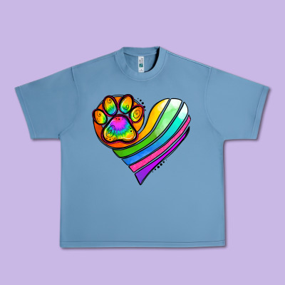 Pride Heart Urban Heavy Tee Designed By Jasminsmagicworld