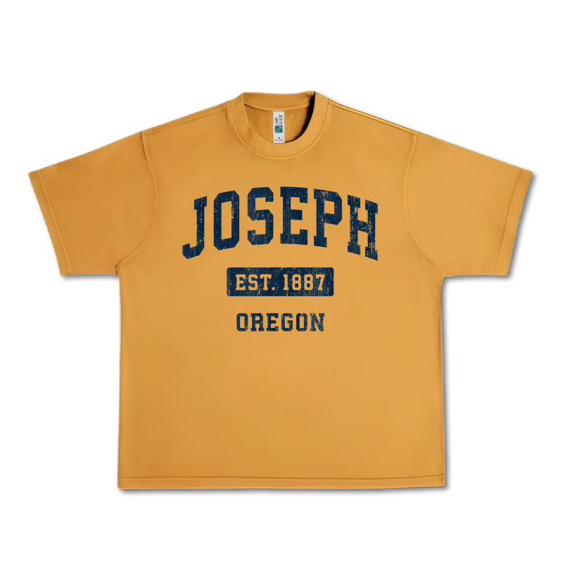 Joseph Oregon Or Vintage Sports Established Navy Design T Shirt Urban Heavy Tee by linhVisuals | Teevron