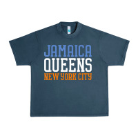 Midnight Navy jamaica queens new york ny t shirt Urban Heavy Tee - linhVisuals