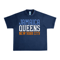 Navy jamaica queens new york ny t shirt Urban Heavy Tee - linhVisuals