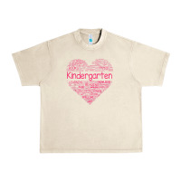 Sandshell cute love heart kindergarten teacher valentines day womens Urban Heavy Tee - linhVisuals