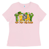 Bubblegum Pink today we are all irish Ladies Tee - CowhideDigitalArt