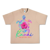 Burro kauai hawaii vacation 2022 sea turtle flower tropical t shirt Urban Heavy Tee - linhVisuals