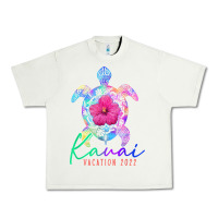 Pistachio kauai hawaii vacation 2022 sea turtle flower tropical t shirt Urban Heavy Tee - linhVisuals