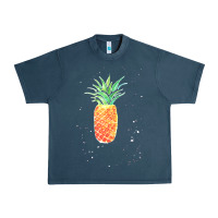 Midnight Navy Pineapple Onesie Urban Heavy Tee - linhVisuals