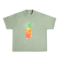 Oil Green Pineapple Onesie Urban Heavy Tee - linhVisuals