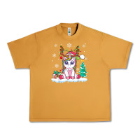 Peanut Butter cute unicorn christmas shirt kid girls women deer santa xmas 1 Urban Heavy Tee - linhVisuals